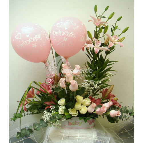 Arreglo floral Recién Nacido 14 de Casa Verde Arte en Flores Casa Verde Arte en Flores CVA00512