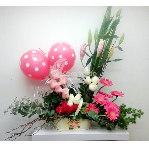 Arreglo floral Recién Nacido 19 de Casa Verde Arte en Flores Casa Verde Arte en Flores CVA00799