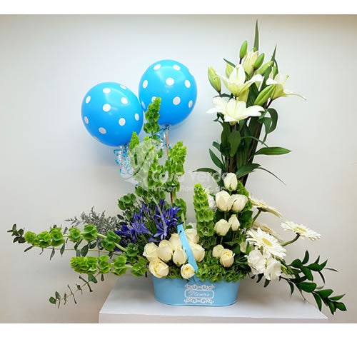 Arreglo floral Recién Nacido 21 de Casa Verde Arte en Flores Casa Verde Arte en Flores CVA00811