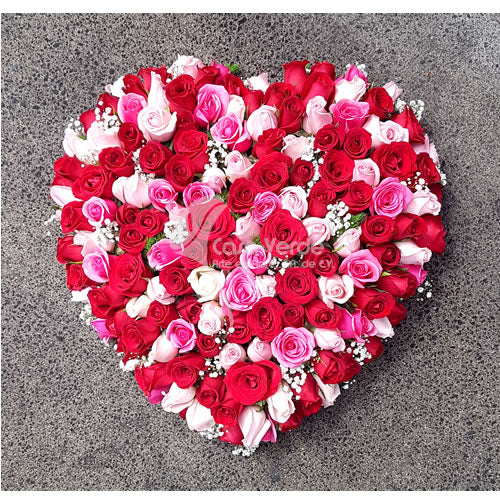 Arreglo floral Corazón 2 de Casa Verde Arte en Flores Casa Verde Arte en Flores CVA00953