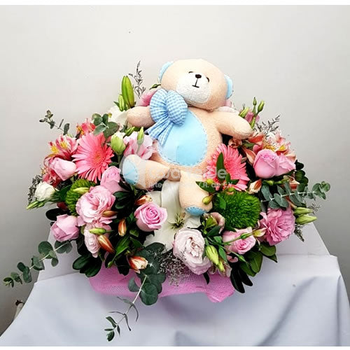 Arreglo floral Recién Nacido 24 de Casa Verde Arte en Flores Casa Verde Arte en Flores CVA01019